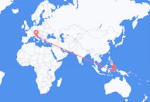 Flyreiser fra Ambon, Maluku, Indonesia til Perugia, Italia
