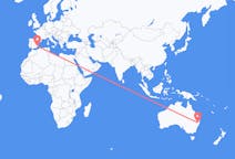 Flyreiser fra Armidale, Australia til Murcia, Spania