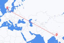 Flyreiser fra Mandalay, Myanmar (Burma) til Aalborg, Danmark