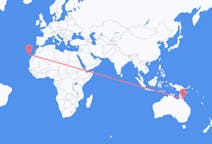 Flyg från Cairns, Australien till Teneriffa, Spanien