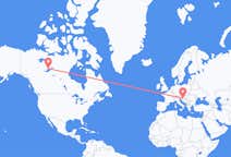 Flyreiser fra Yellowknife, Canada til Zagreb, Kroatia