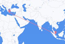 Flyreiser fra Tanjung Pinang, Indonesia til Iraklio, Hellas