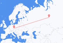 Flyg från Nizjnevartovsk till Prag