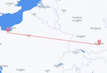 Flyrejser fra Caen, Frankrig til München, Tyskland