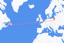 Flyrejser fra Saint-Pierre til Warszawa