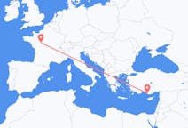 Flyg från Tours, Frankrike till Gazipaşa, Turkiet