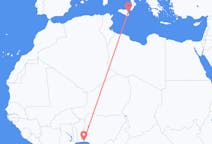 Flyreiser fra Lagos, Nigeria til Catania, Italia