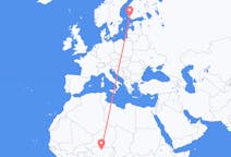 Flyrejser fra Kano, Nigeria til Turku, Finland