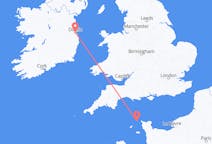 Flyg från Alderney, Guernsey till Dublin, Irland