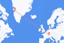 Flug frá Zürich, Sviss til Ilulissat, Grænlandi