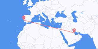 Flyrejser fra Bahrain til Portugal