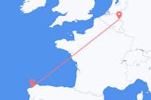 Flyg från La Coruña, Spanien till Maastricht, Nederländerna