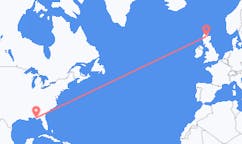 Loty z Panama, Stany Zjednoczone do Inverness, Szkocja