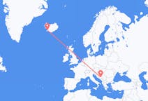 Flyg från Reykjavík till Sarajevo