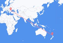 Vluchten van Kerikeri, Nieuw-Zeeland naar Boekarest, Roemenië