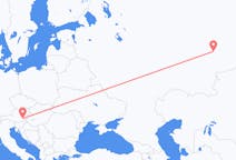 Flyreiser fra Jekaterinburg, Russland til Graz, Østerrike