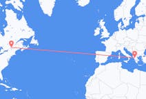 Flyreiser fra Montreal, Canada, til Ioánnina, Canada