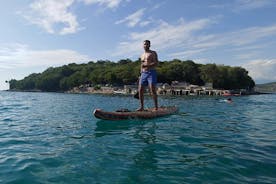 Paddleboarding på øerne Ksamil