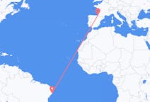 Flyreiser fra Maceió, Brasil til Biarritz, Frankrike