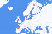 Vluchten van Valladolid, Spanje naar Rovaniemi, Finland