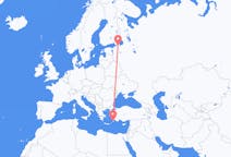 Flyg från Sankt Petersburg, Ryssland till Rhodes, England, Grekland