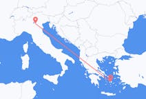 Flights from Verona, Italy to Naxos, Greece