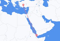 Flyreiser fra Balbala, Djibouti til Antalya, Tyrkia