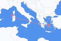出发地 希腊从 帕罗斯岛目的地 意大利阿尔盖罗的航班