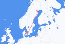 Lennot Kööpenhaminasta, Tanskasta Skellefteåan, Ruotsiin