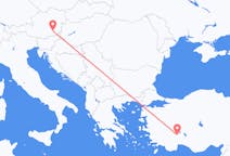 Flights from Isparta, Turkey to Graz, Austria