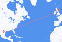Flyreiser fra Monterrey, Mexico til Durham, England