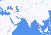 Flyg från Phuket City, Thailand till Erzincan, Turkiet