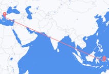 出发地 印度尼西亚安汶 (马鲁古)目的地 希腊希俄斯的航班