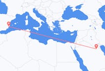 Flyrejser fra Qaisumah, Saudi-Arabien til Alicante, Spanien