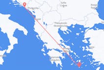 Flights from Dubrovnik in Croatia to Santorini in Greece