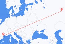 Flights from Izhevsk, Russia to Béziers, France