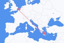 出发地 法国出发地 里尔目的地 希腊伊拉克利翁的航班