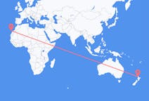 Flights from Auckland to Las Palmas