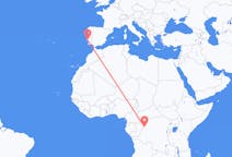 Flyg från Mbandaka till Lissabon