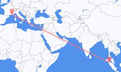 Flyg från Siborong-Borong, Indonesien till Toulon, Frankrike