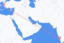 Flyrejser fra Calicut, Indien til Samos, Grækenland