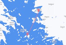 Fly fra Naxos til Mytilini