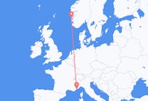 Flüge von Stord (Insel), Norwegen nach Nizza, Frankreich