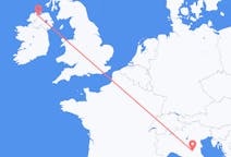 Flyrejser fra Bologna, Italien til Derry, Nordirland