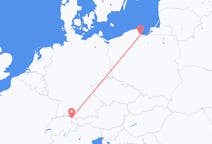 Flyg från Thal till Gdańsk