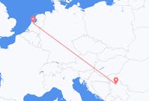 Vluchten van Belgrado, Servië naar Amsterdam, Nederland