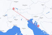 Flights from Zürich, Switzerland to Zadar, Croatia