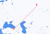 Flights from Tyumen, Russia to Erzincan, Turkey