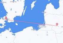 Flyg från Kaunas, Litauen till Köpenhamn, Danmark