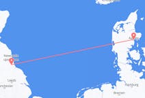Flights from Aarhus, Denmark to Durham, England, the United Kingdom